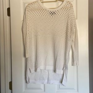 Mossimo eyelet white sweater